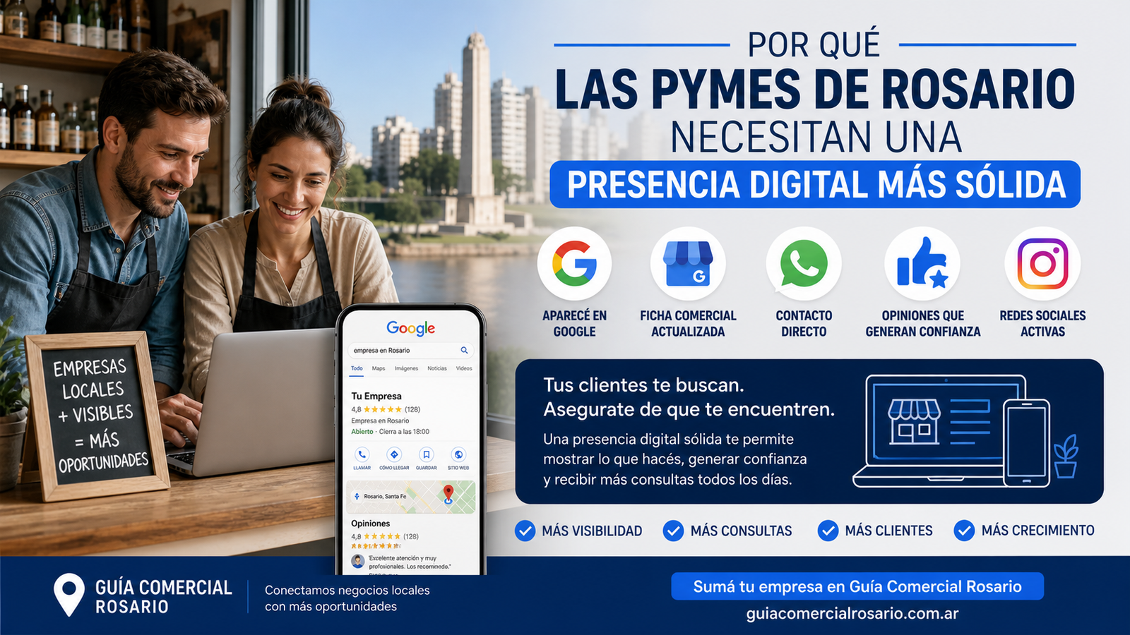 Por qué las pymes de Rosario necesitan una presencia digital más sólida